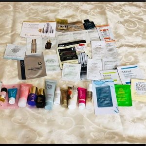 Huge Skin Care Sample Lot Glam Glow Tarte Kiehls